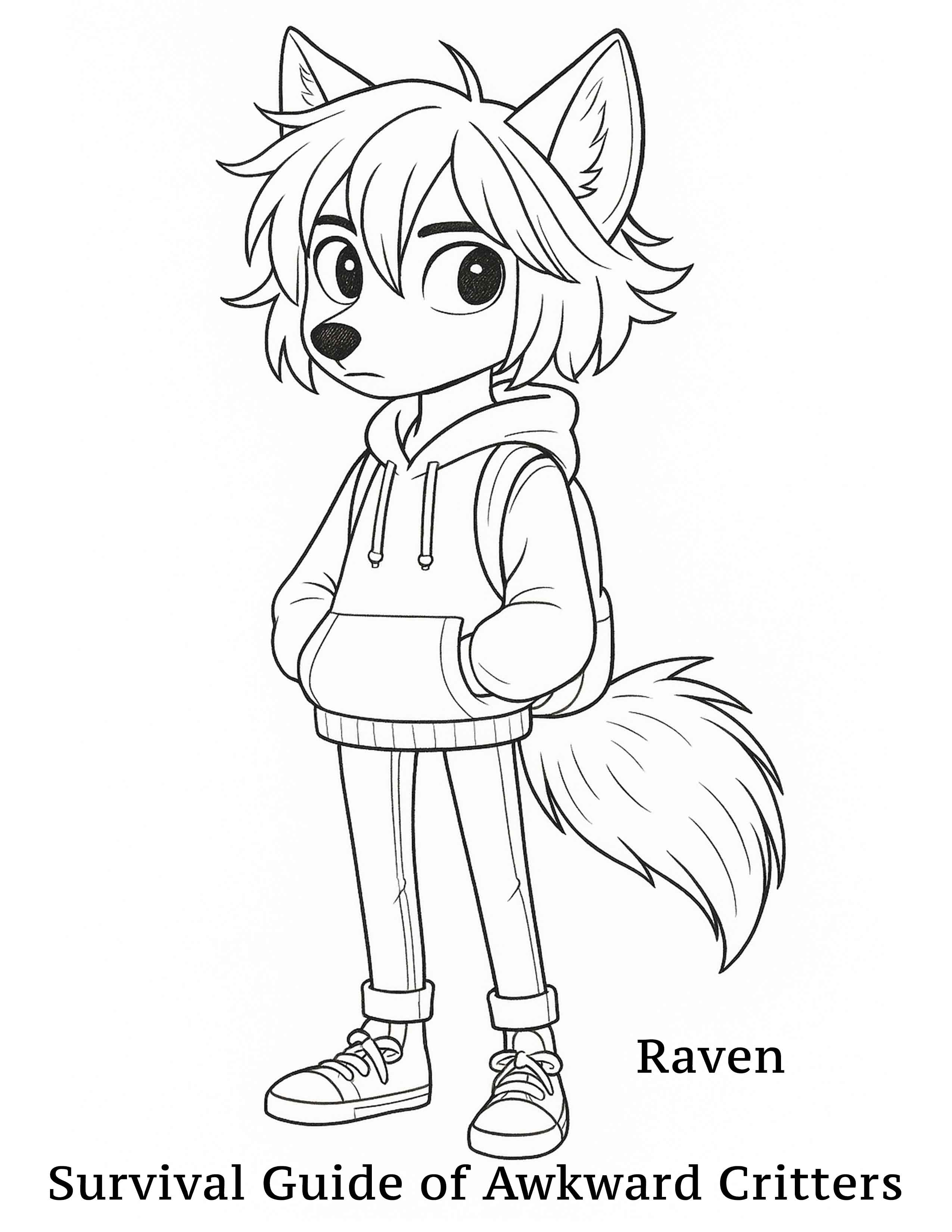 Raven Coloring Page