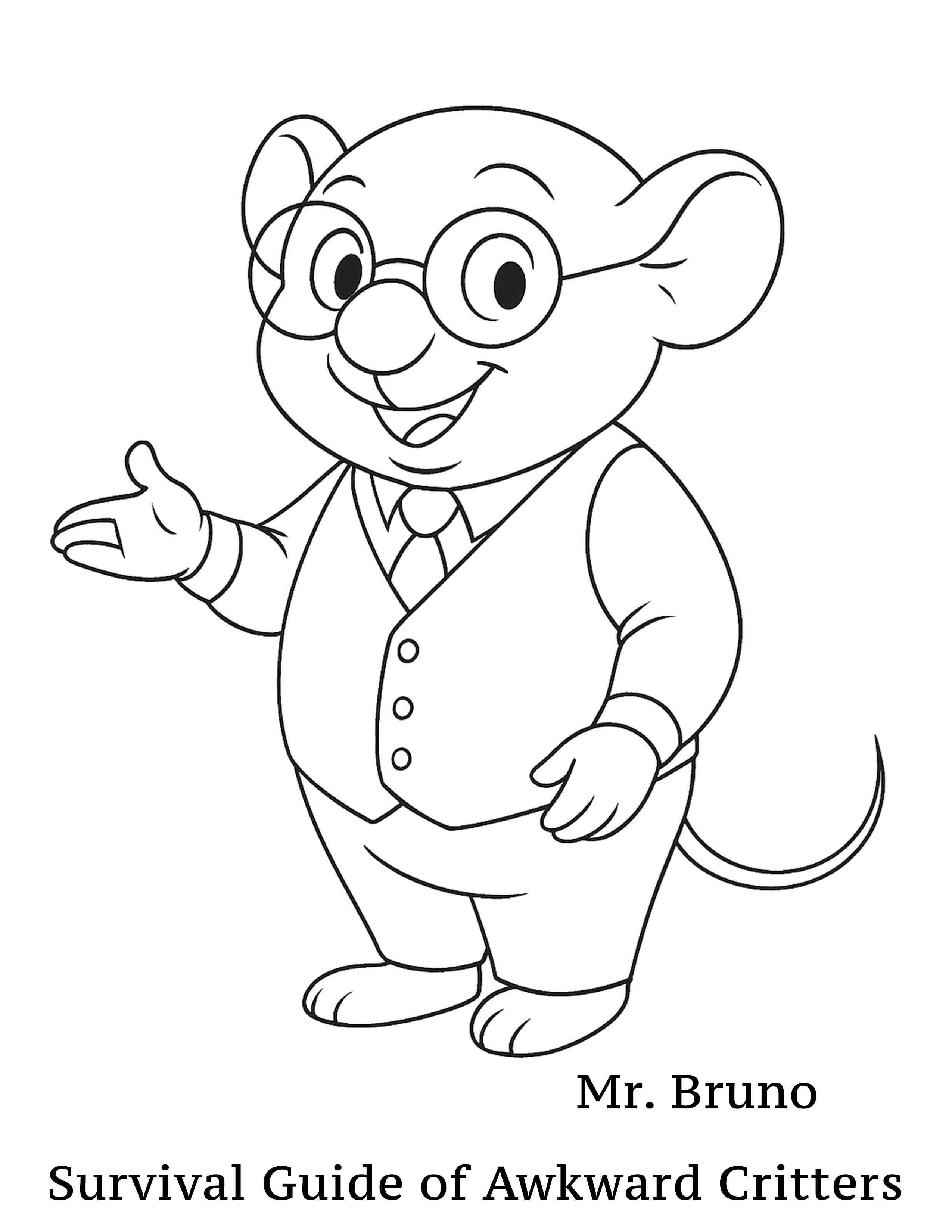 Mr. Bruno Coloring Page