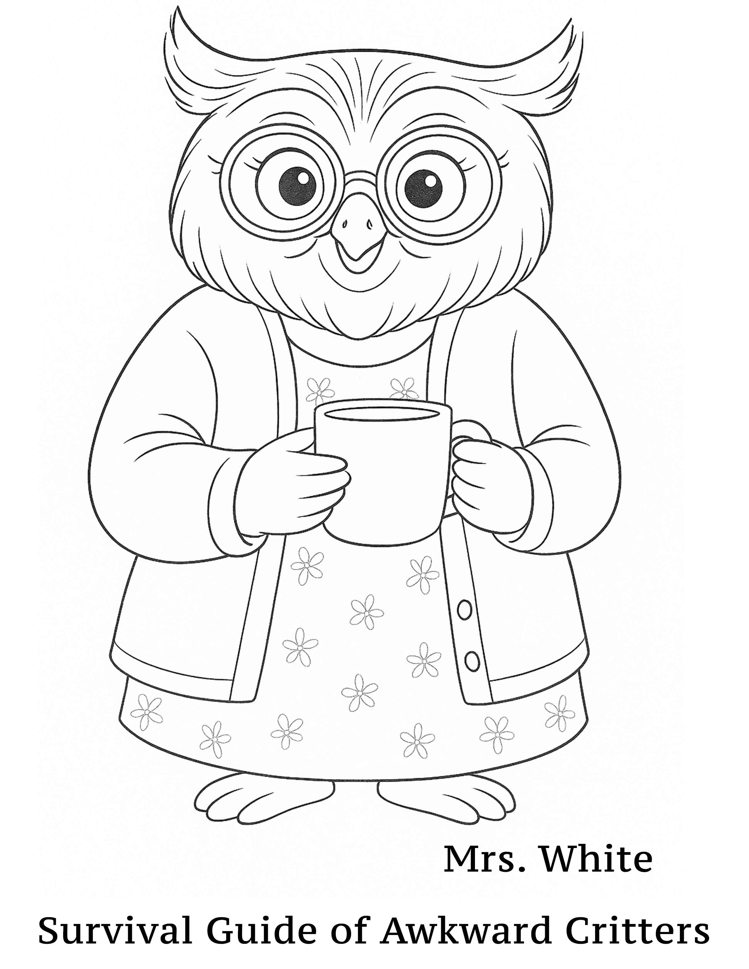 Mrs. White Coloring Page